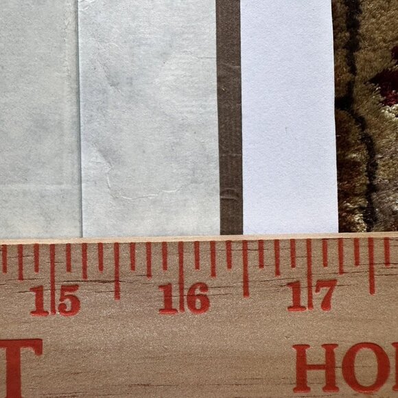 VTG Asian Watercolor Scroll‎ Paintings 4 Season Cherry Blossom Mountain 16" x 9" - Picture 10 of 11